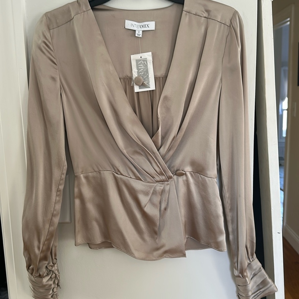 Silk Intermix Top